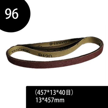 

96pcs Sanding Belts 40-240 Grits Sandpaper Abrasive Bands for Sander Power Rotary Tools Accessories 13 x 457 mm Abrasive Tool