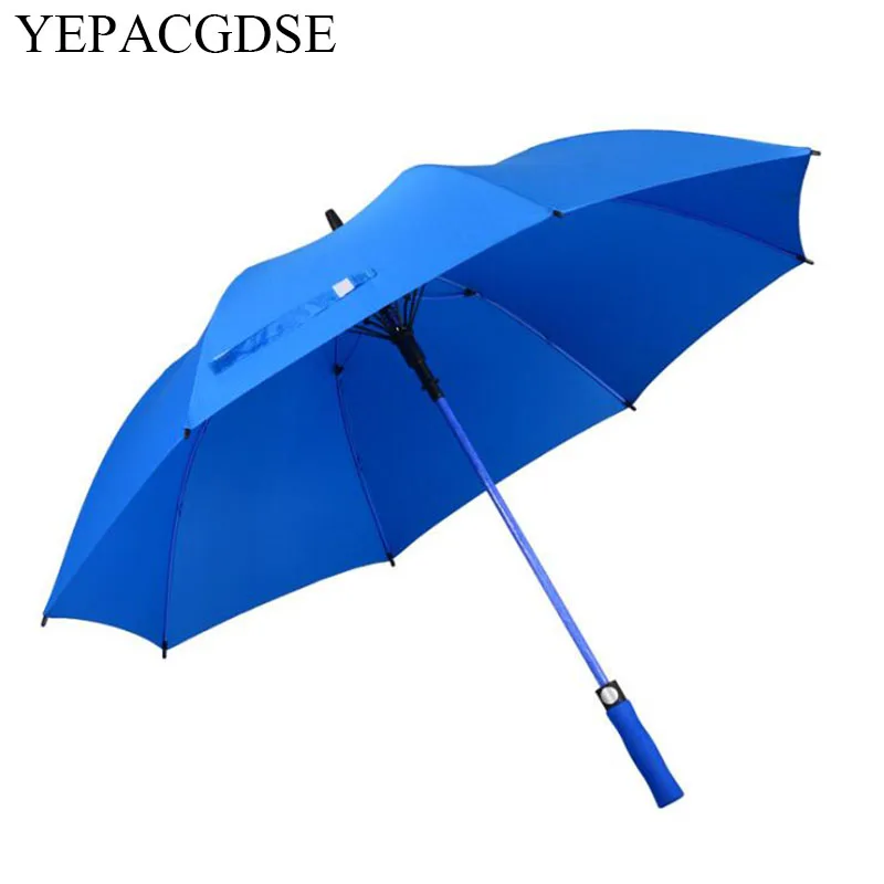 

New creative 8 bone straight umbrella weatherproof umbrella dual-use umbrella golf gift umbrella