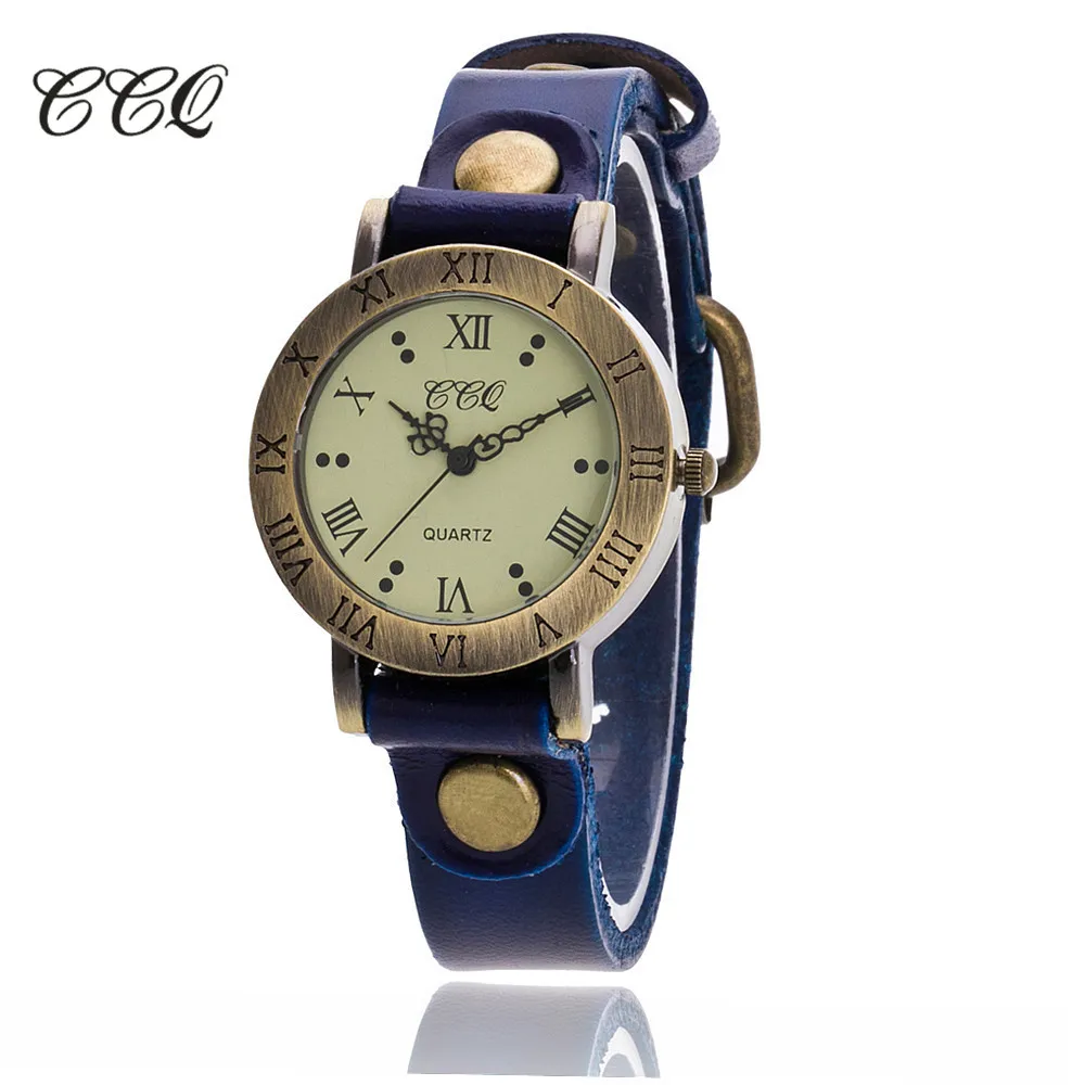 

CCQ Top Brand Luxury Vintage Women Watch Flowers Bracelets Quartz Casual Women's Dress Watches relojes hombre Drop Shipping F#