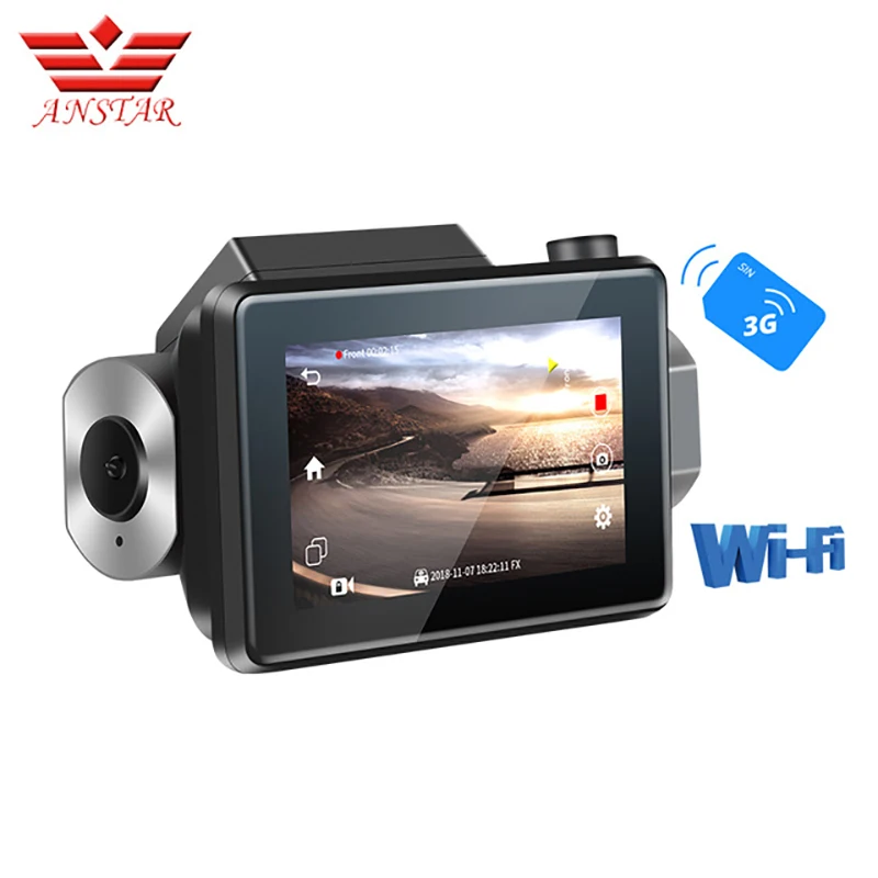 ANSTAR Dash Cam smart Car 3 дюйма 1080P HD камера заднего вида видео запись WIFI функция