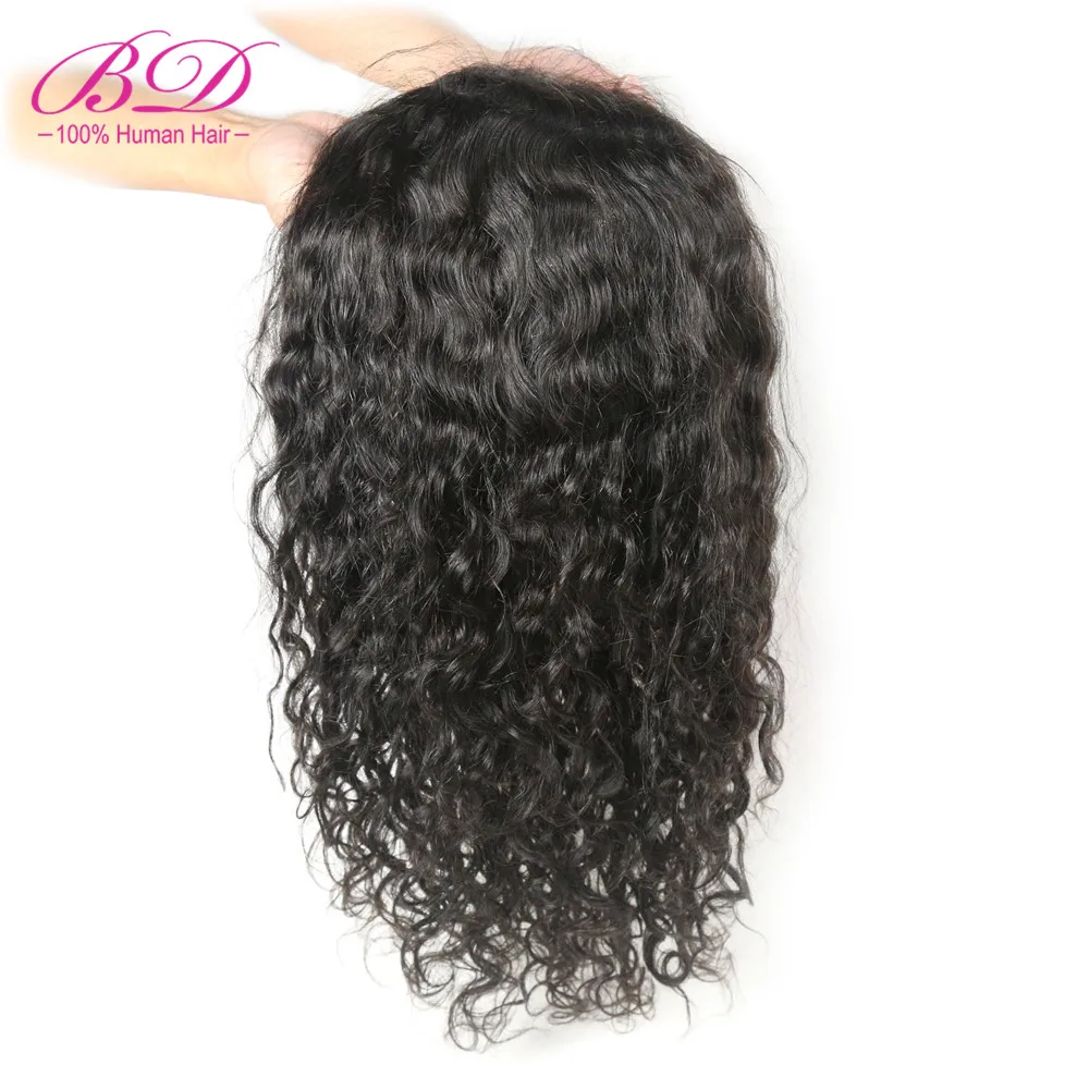 BD HAIR 13X6 Water Wave Long Length Lace Front Human Hair Wigs Deep Part Lace Wigs Natural Color Peruvian Remy Hair