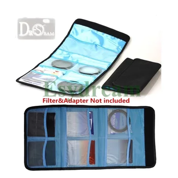 

6 Pockets Lens Filter Wallet Case Pouch for 25-82mm 52 58 62 67 77 58mm 77mm 67mm 52mm 55mm 49mm 72mm