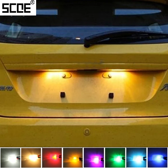 

For Ford Street KA Tourneo Connect Transit Connect Transit IISCOE 20152X6SMD 5050LED License Plate Light Bulb Source Car Styling