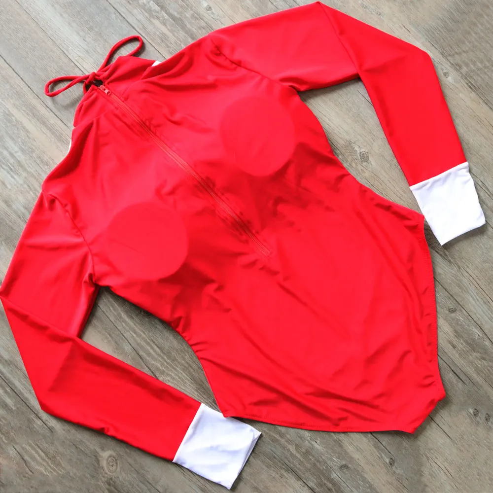 Г. пикантные Одна деталь Плавание костюм Для женщин с длинным рукавом ...