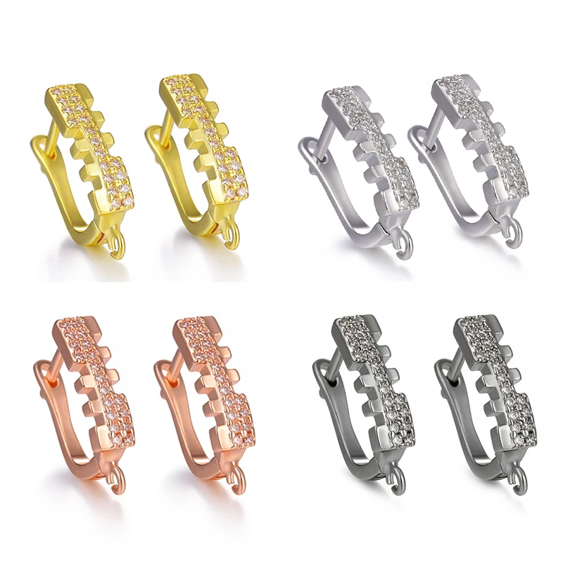 Juya новые швензы шпильки для сережек Золотые/серебряные креативные базовые застежки серьги крюк аксессуары для серьги ручной работы