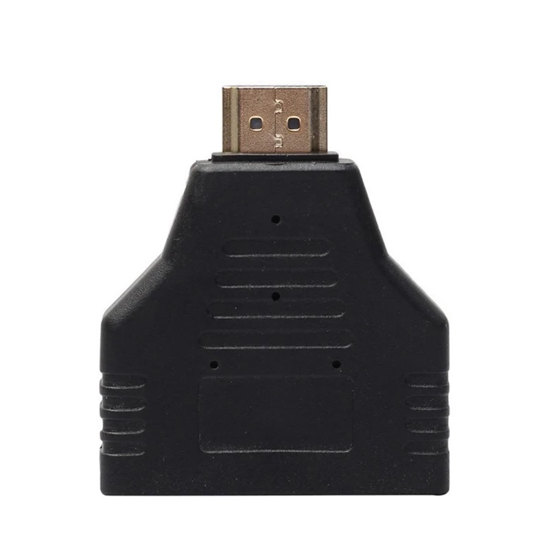 1080P 1 in 2 HDMI Splitter Adapter HDMI Male to 2 Female Onversion Head Adapter HDMI Male to Female Conversion Cable for HDTV