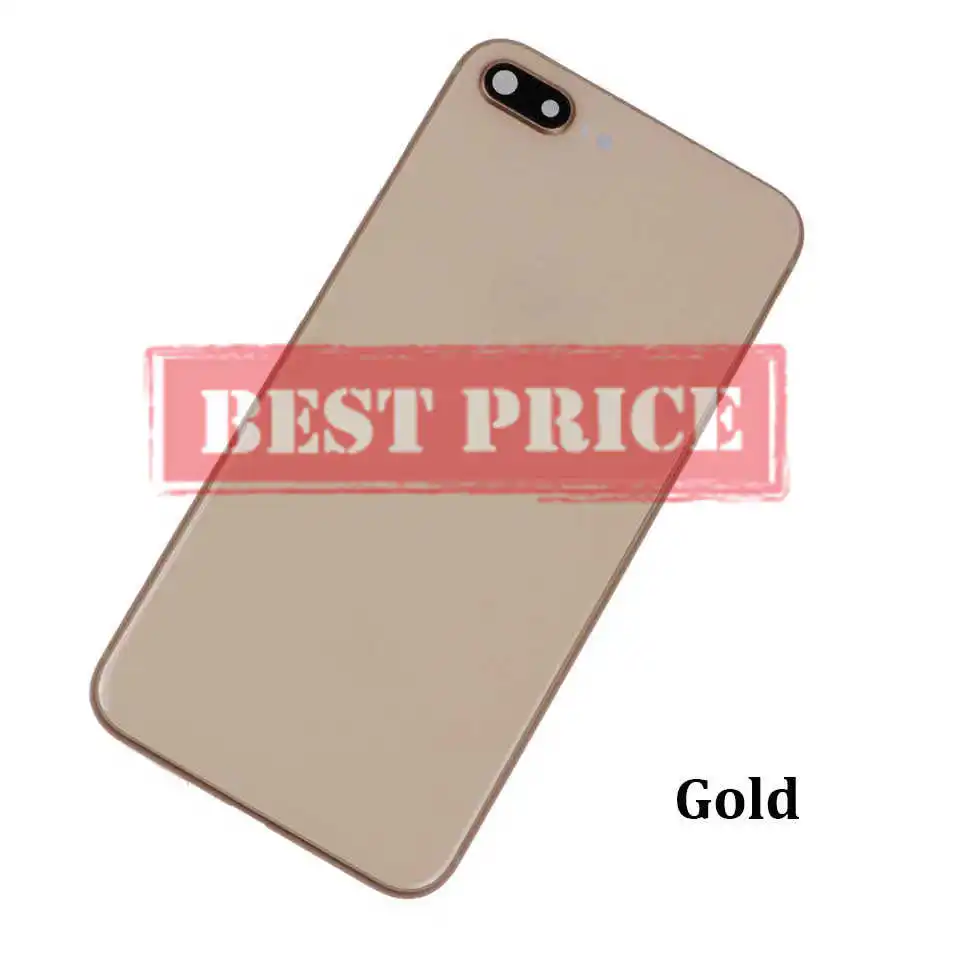 Высокое качество задняя крышка для iphone 8 8G 8 Plus задняя средняя рамка Шасси Полный Корпус в сборе крышка батареи с гибким кабелем - Цвет: 8P Gold No vibrator