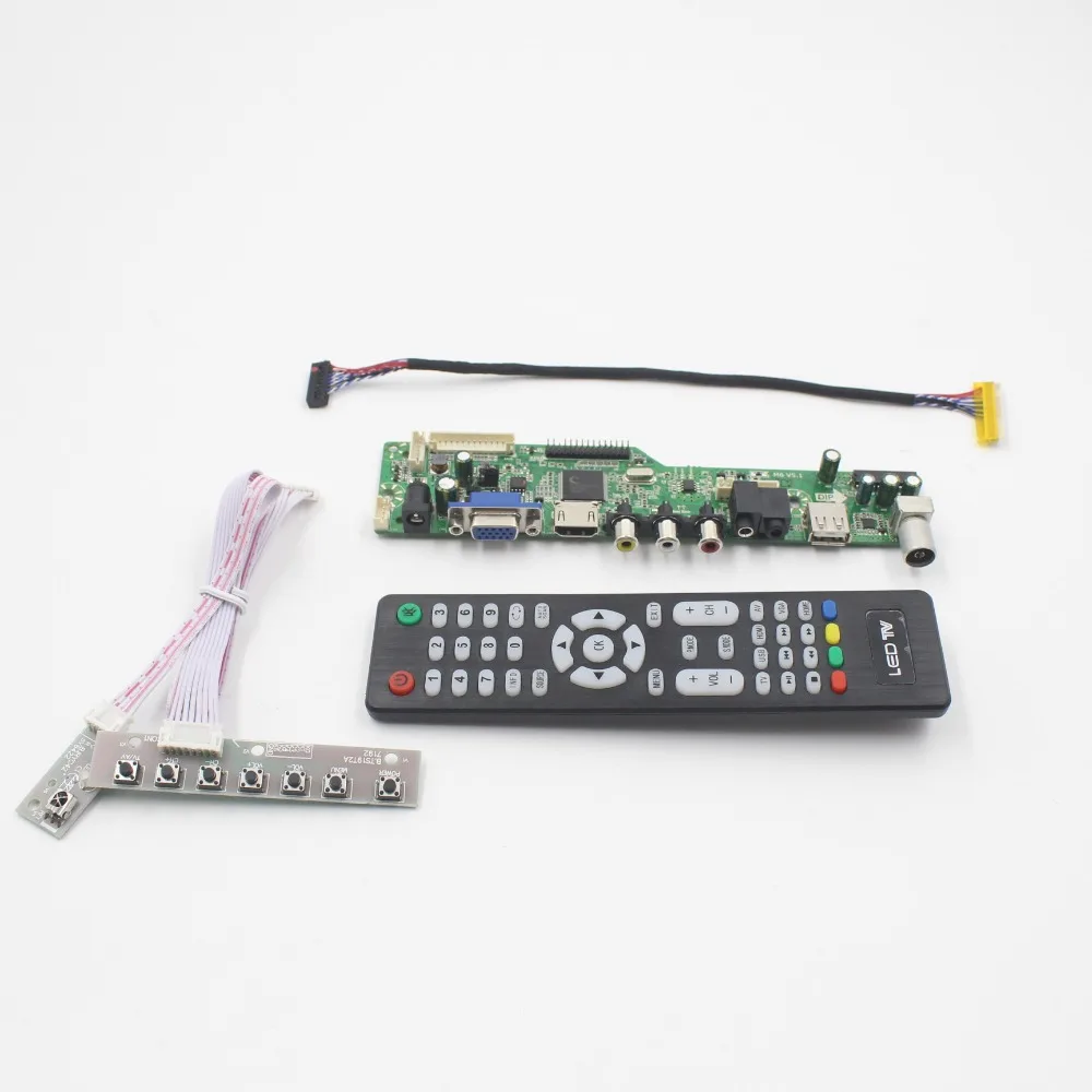 Плата контроллера M6V5 для ЖК телевизора с поддержкой TV AV VGA Audio USB HDMI 1440X900 1N154C1 L02