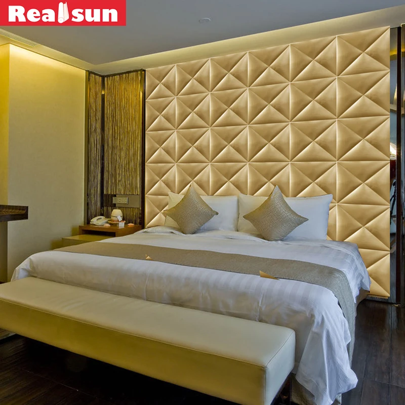 Home Decor 3D Wall Stickers Removable Anti-collision Advanced Leather Panel Kitchen Bedroom large Wall Sticker Home Decoration Home Decor 3D Wall Stickers Removable Anti-collision Advanced Leather Panel Kitchen Bedroom large Wall Sticker Home Decoration