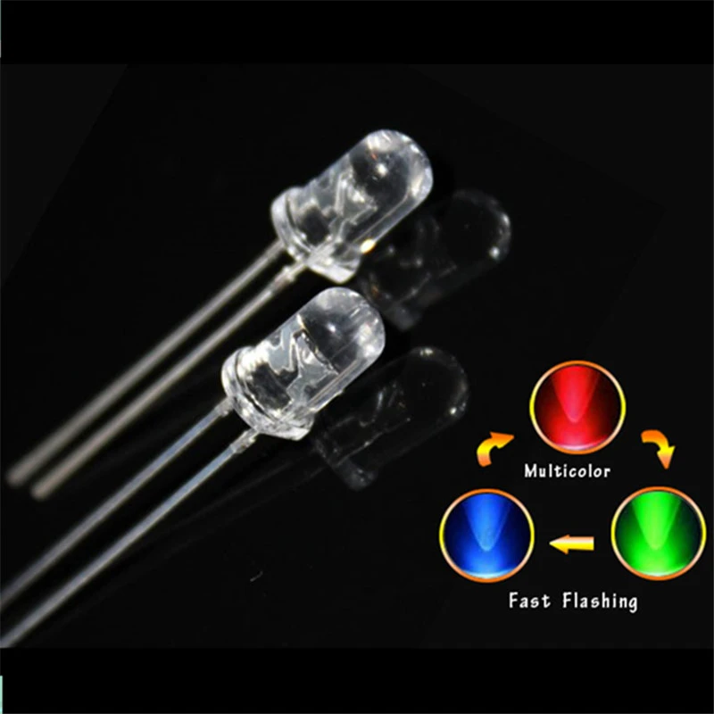 10 x LED 5mm Cool White Slow Flashing Blinking Strobe Ultra Bright LEDs 1Hz Mod 10 x LED 5mm Cool White Slow Flashing Blinking Strobe Ultra Bright LEDs 1Hz Mod