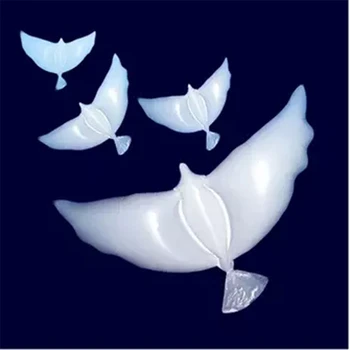 

10pcs/lot Flying White Dove Balloons For Wedding Decoration Biodegradable Hydrogen White Pigeon Balloon Photo Props Kids Gifts