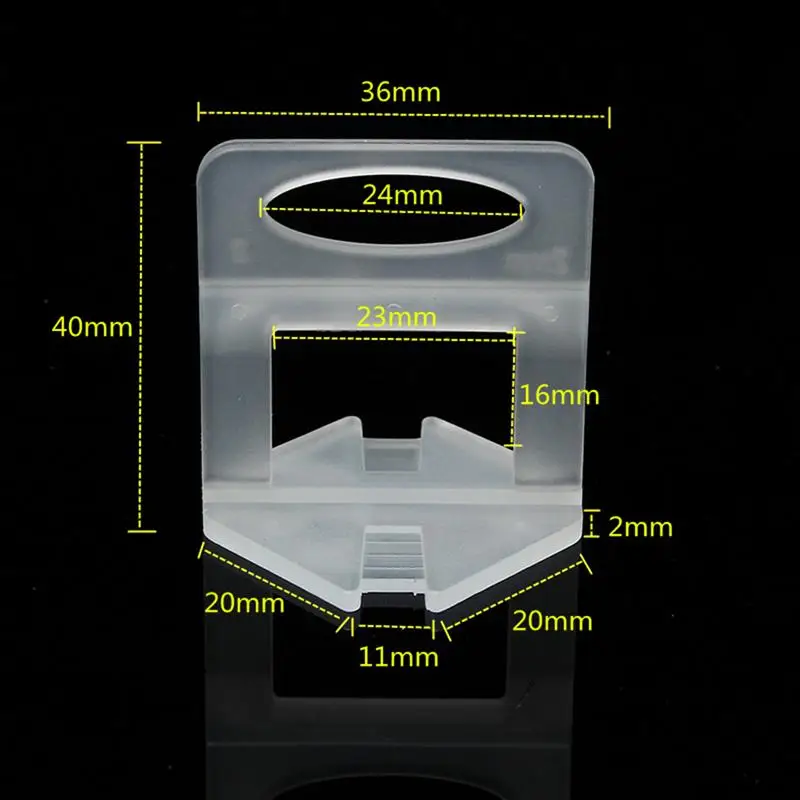 200 шт. Pro плитка выравнивания системы Клип Комплект стены пол плитки Spacer инструмент 2 мм