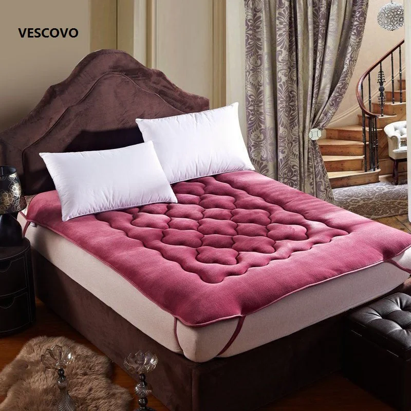 The most comfortable Fine flannel warm mattress king queen full twin size Free shipping The most comfortable Fine flannel warm mattress king queen full twin size Free shipping