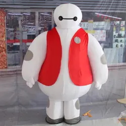 Большой Герой 6 костюм талисмана Baymax мультяшный персонаж Baymax появляющийся Косплей тема Карнавальный Костюм-маскот костюмы Косплей