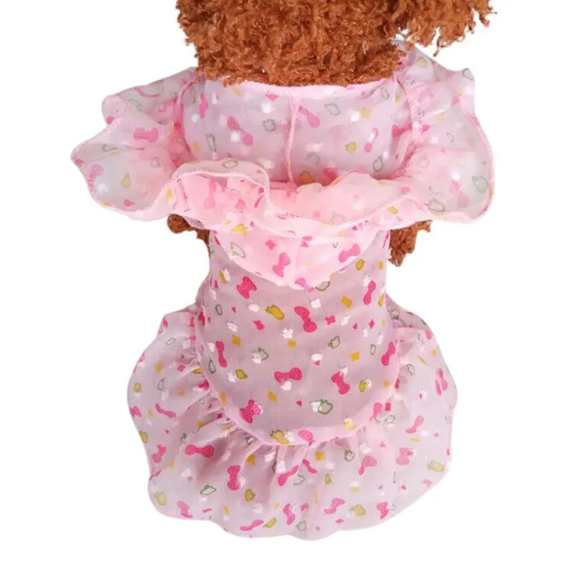 Summer Sun Protection Hoodies Dog Dress Transparent Skirt Cute for Small Medium Cat Puppy Kitty Pet Clothing | Дом и сад