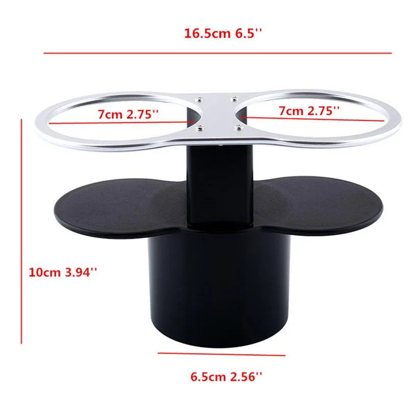 JX-LCLYL Car Seat Seam Wedge Dual Cup Drink Holder Travel Storage Bottle Glass Stand