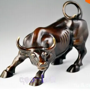 

promotion cheap old art & antiques Bronze small bronze wall street bull statue fierce size: 8.8x8.5x11.5cm