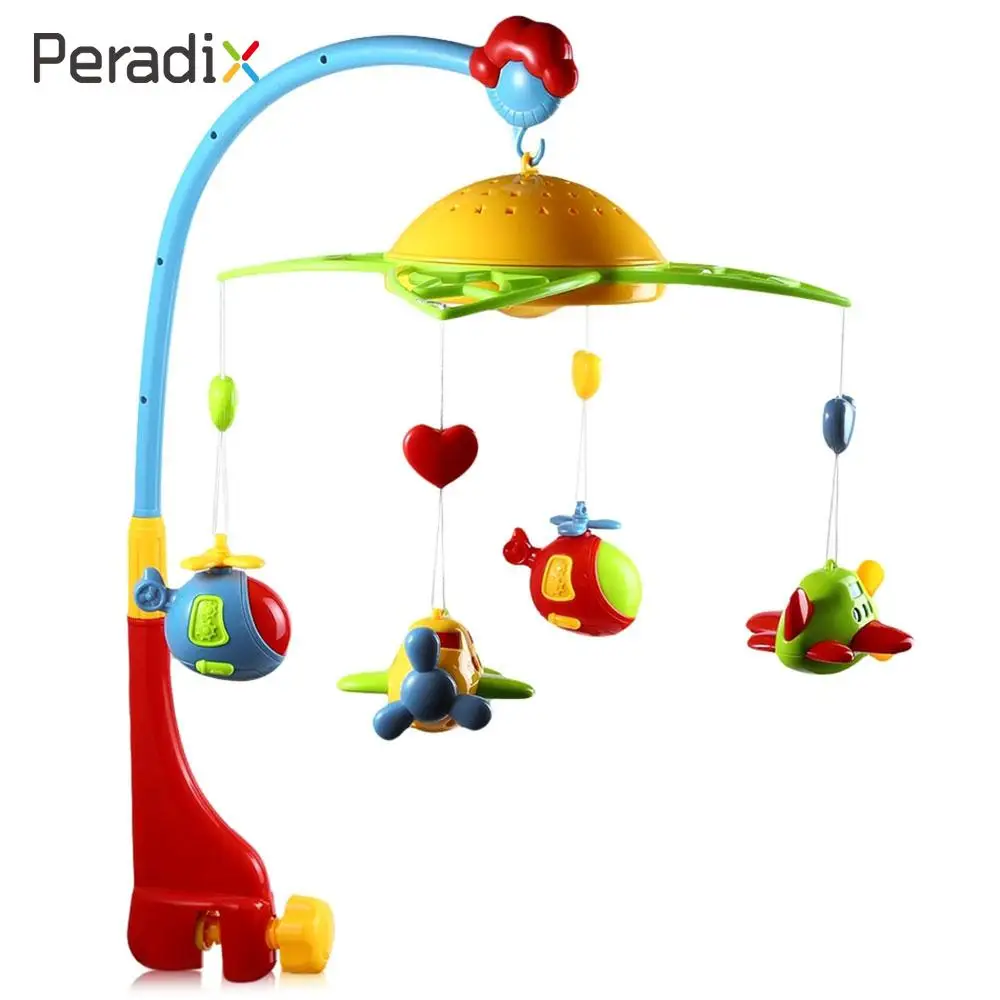 

2018 Drop Shipping Baby Rattles Lovely Bracket Bed Bell 0-12 Months Learning Crib Mobile Musical