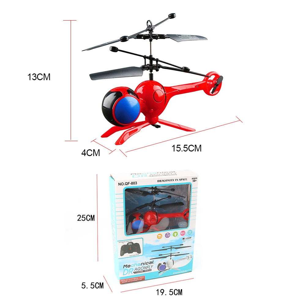 Радиоуправляемый вертолет левитированный светящийся Стрекоза 3 Channesl мини пульт дистанционного управления стрекозы аэрокрафт вспышка светодиодный свет летающие игрушки