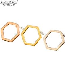 10 пар Нержавеющая сталь геометрический шестиугольник Серьги Модные украшения BFF Шарм Для женщин Brinco Best друг подарки Pendientes