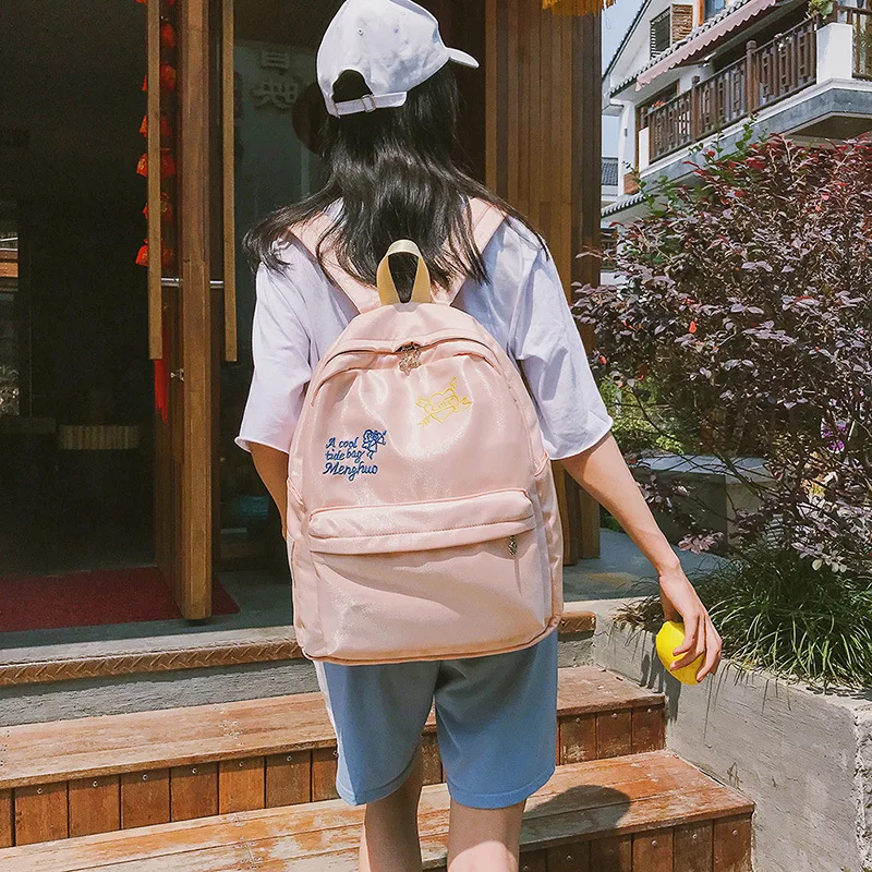 

style shoulder bags backpacks soft girl campus schoolbag street leisure junior high school student bag backpack