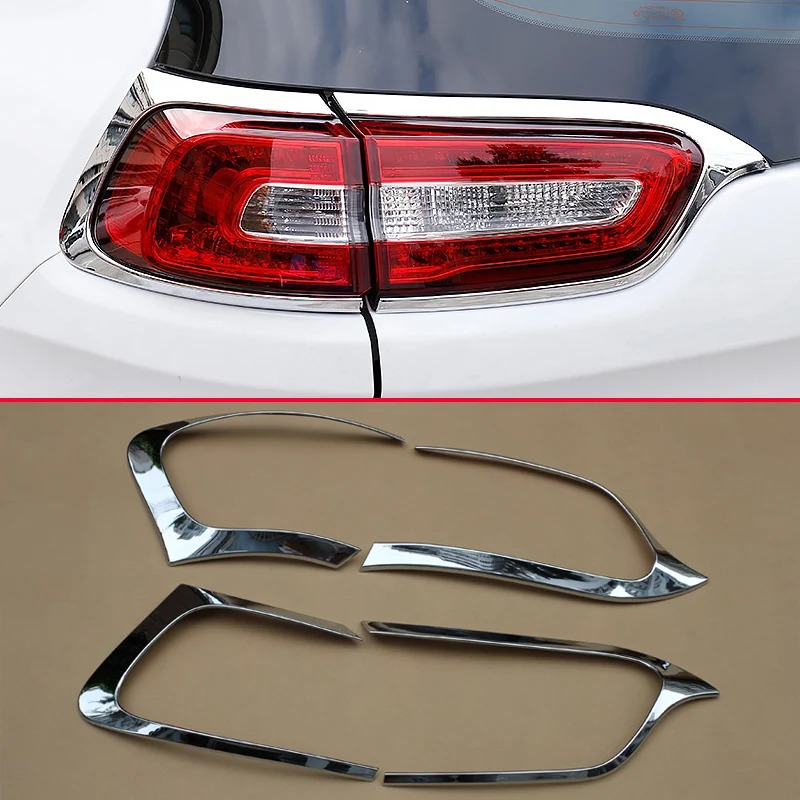 Tail Light Cover FOR Jeep Cherokee KL 2014 2015 2016 2017 2018 Chrome