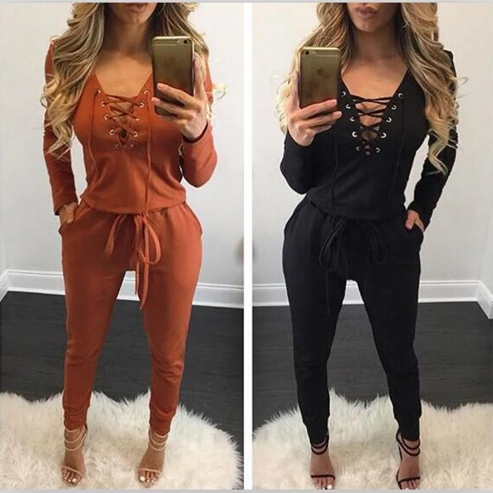 Buy 2016 Hot New Fashion Women Party Hollow Out Winter Vestidos Rompers Sexy
