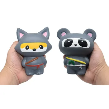

Cute Soft Squeeze Ninja Cats Doll DoJumbo Stress Stretch Squeeze Charms Cream Scented Slow Risin Artificial Toy Key Phone Chain