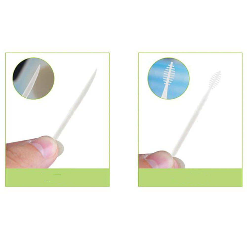 500pcs Disposable Portable Plastic Toothpick Oral Dental Picks Eco