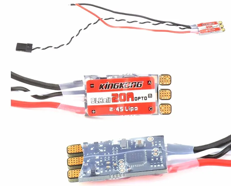 4 шт./лот KINGKONG BLHeli (без BEC) 12A 20A бесщеточный высокоскоростной ESC с OneShot125 для