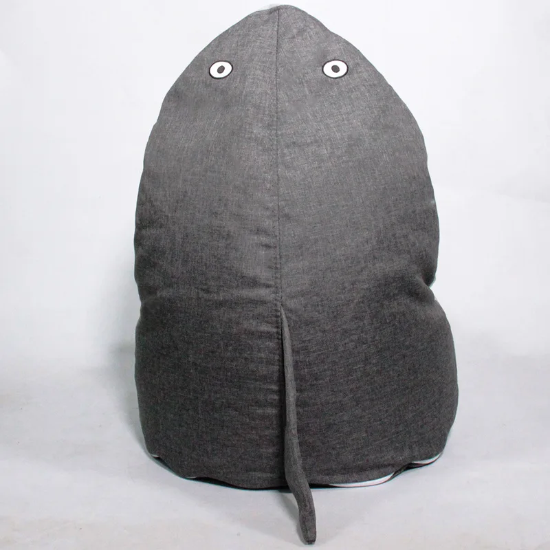 Grey Shark Children's Chair Cute Cartoon Shape Kids Sofa Chair Bean Bag with Removable Cover for Living Room Bedroom Furniture