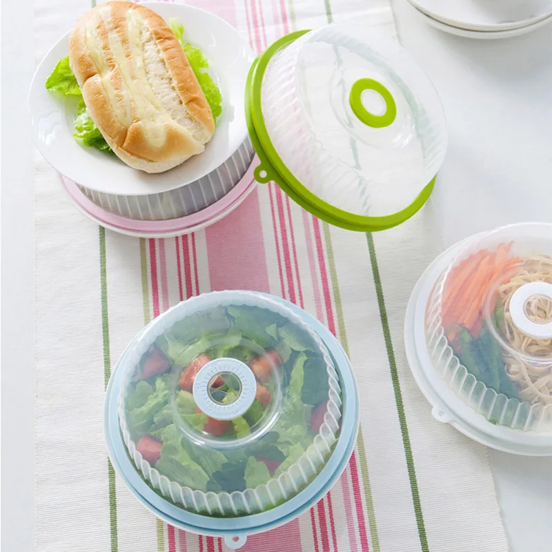 

New Microwave PP Silicone Plates Cover Multipurpose Sealing Lids Stackable Bowl Cover Refrigerators Food Storage Fresh Keep Lids