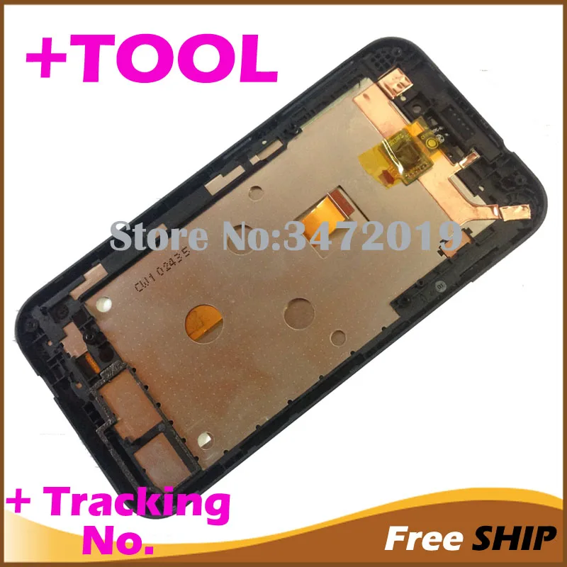 

1pc Have Mobile Check Tested Display For HTC Desire 320 D320 Frame Black Color LCD Touch Screen Digitizer Assembly +Track No.
