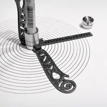 Многофункциональная линейка для рисования Магнитный транспортир мини-ключ портативный из нержавеющей стали универсальный нож для бутылок