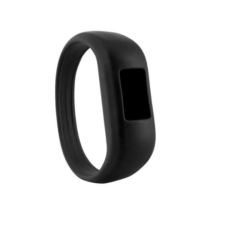 Детский ремешок для Garmin Vivofit JR/JR2 ремешок силиконовый спортивный ремешок на запястье запасные ремешки для часов браслет для Vivofit 3 Смарт-часы - Цвет: Black