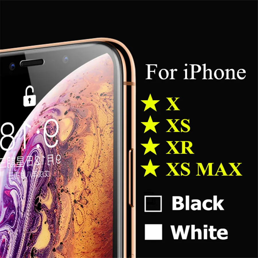 1 телефон xmaxs защитное стекло tamperli для Apple IPhone X xr xs max maxs пленка tremp лист cam armor ihone i Телефон Небьющийся