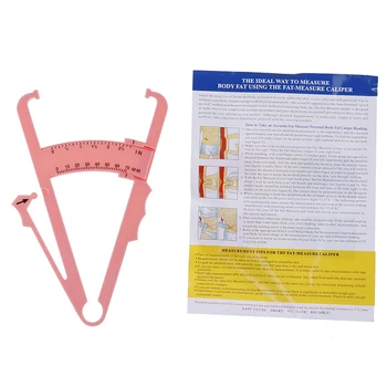 

Body Fat Caliper Body Fat Tester Skinfold Measurement Tape with Measurement Chart Outdoor Fitness Equipment