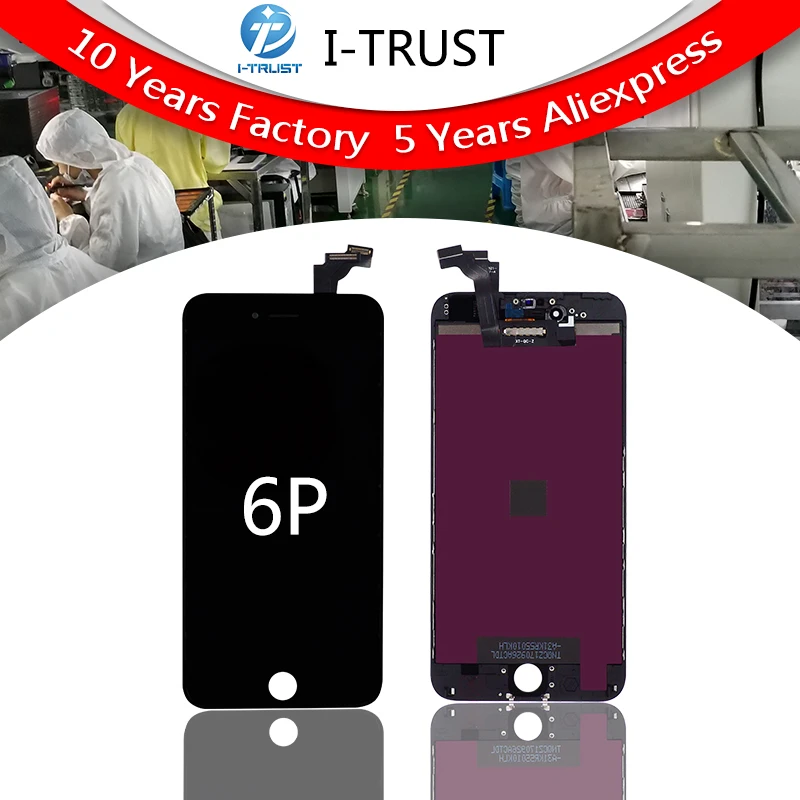 

Brand New 5.5" LCD or Display For iPhone 6 Plus Screen with Touch Digitizer Assembly Black and White Free Shipping by DHL