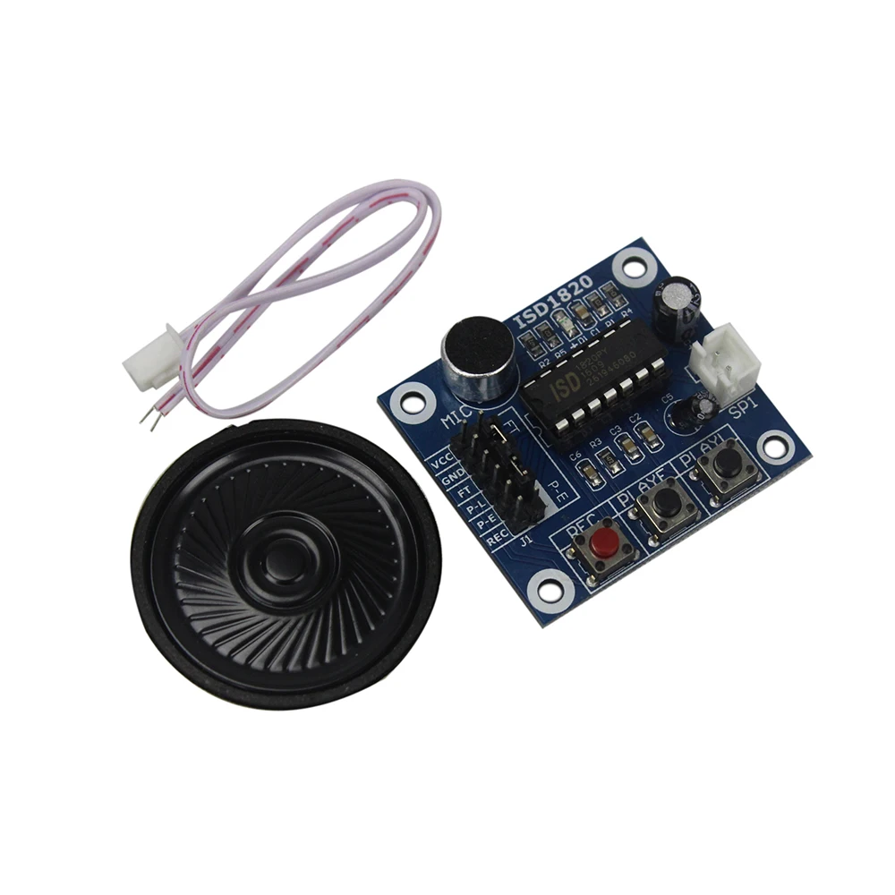 

ISD1820 Voice Recording Recorder Module With Mic Sound Audio Loudspeaker Diy RC Toy Kit Electroincs Development Board