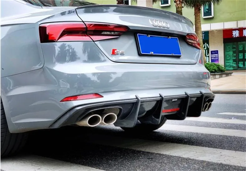 Задний спойлер из углеродного волокна для Audi A5 S5 Sportback высококачественный диффузор заднего бампера авто аксессуары