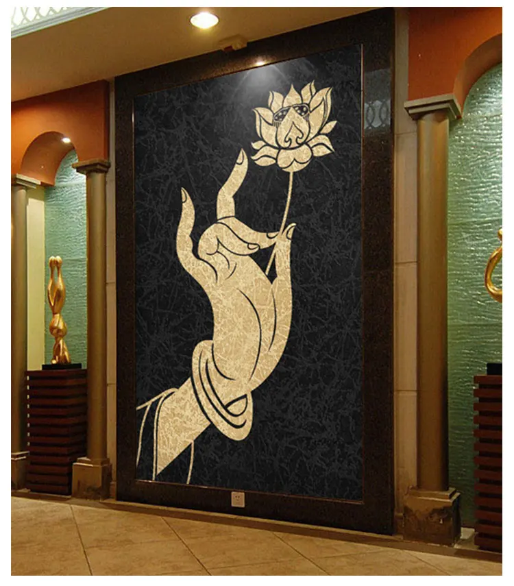 Пользовательские 3D фото обои 3D Ретро стиль индийский Будда обои для йоги комната здоровья музейный зал Салон красоты Обои фреска