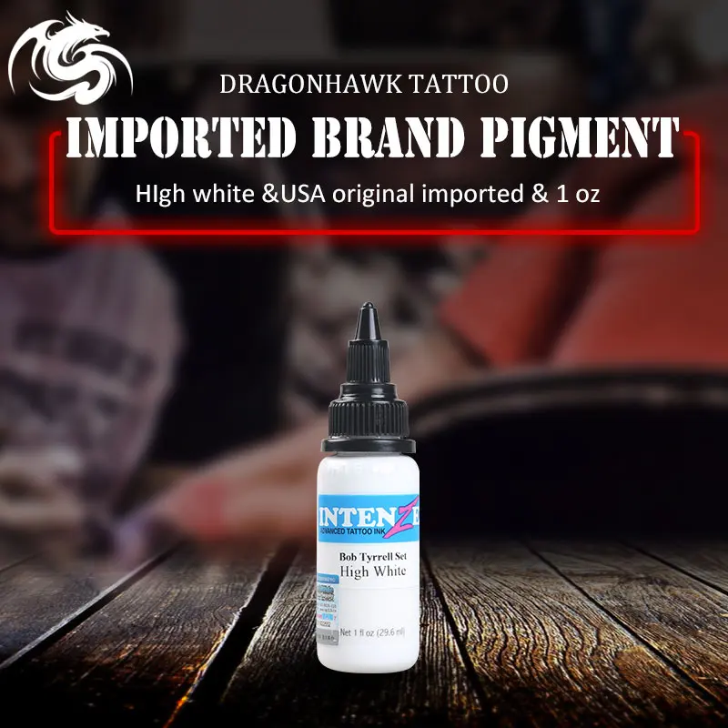 

White Tattoo Ink 1OZ 30ml/bottle White Color Top Pigment for Permanent Body Art Tattoo Kits Supplies