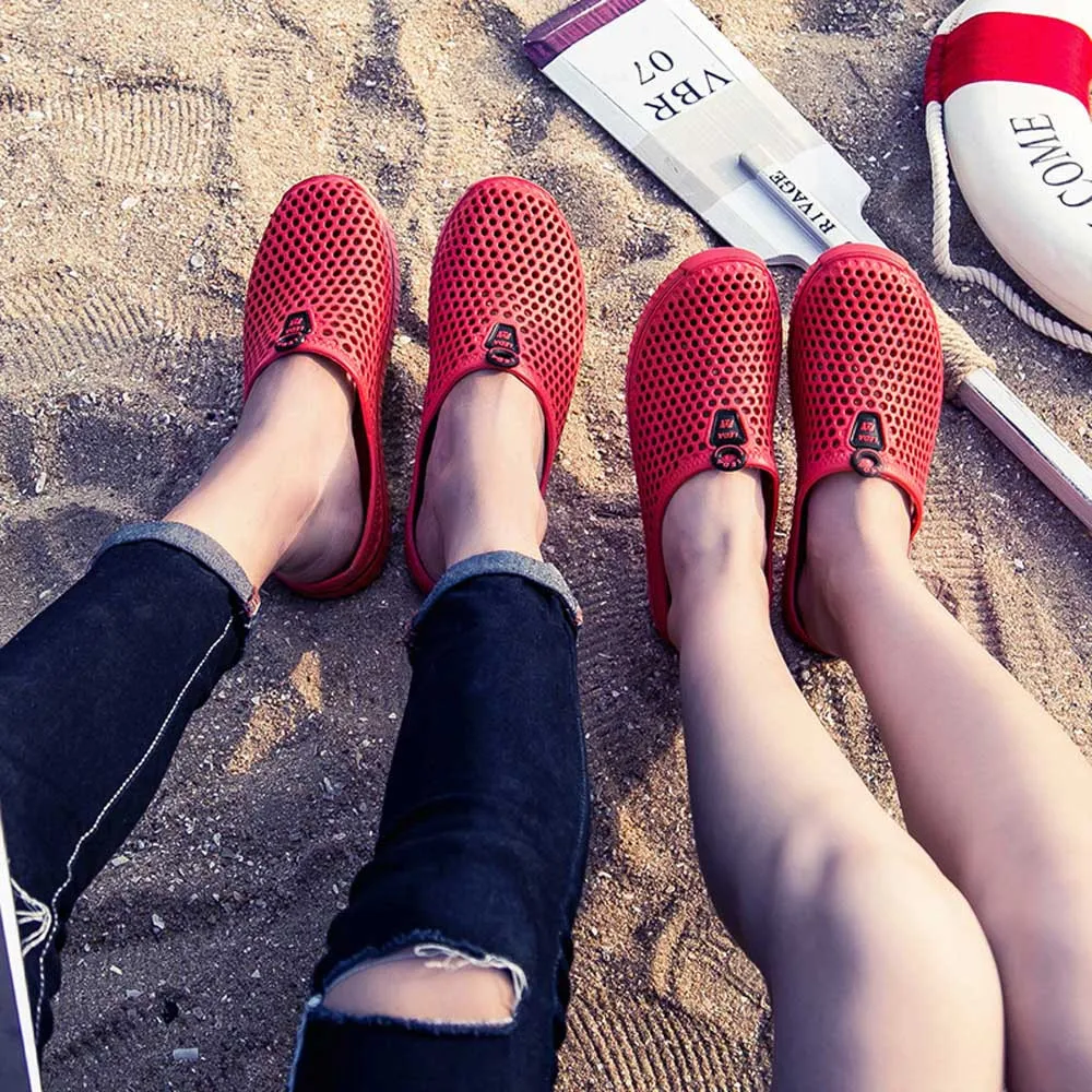 2018 Men Shoes Beach Casual Men's Slippers Unisex Hollow out Casual Couple Beach Sandal Flip Flops Shoes Non-slide Male Slippers 2018 Men Shoes Beach Casual Men's Slippers Unisex Hollow out Casual Couple Beach Sandal Flip Flops Shoes Non-slide Male Slippers