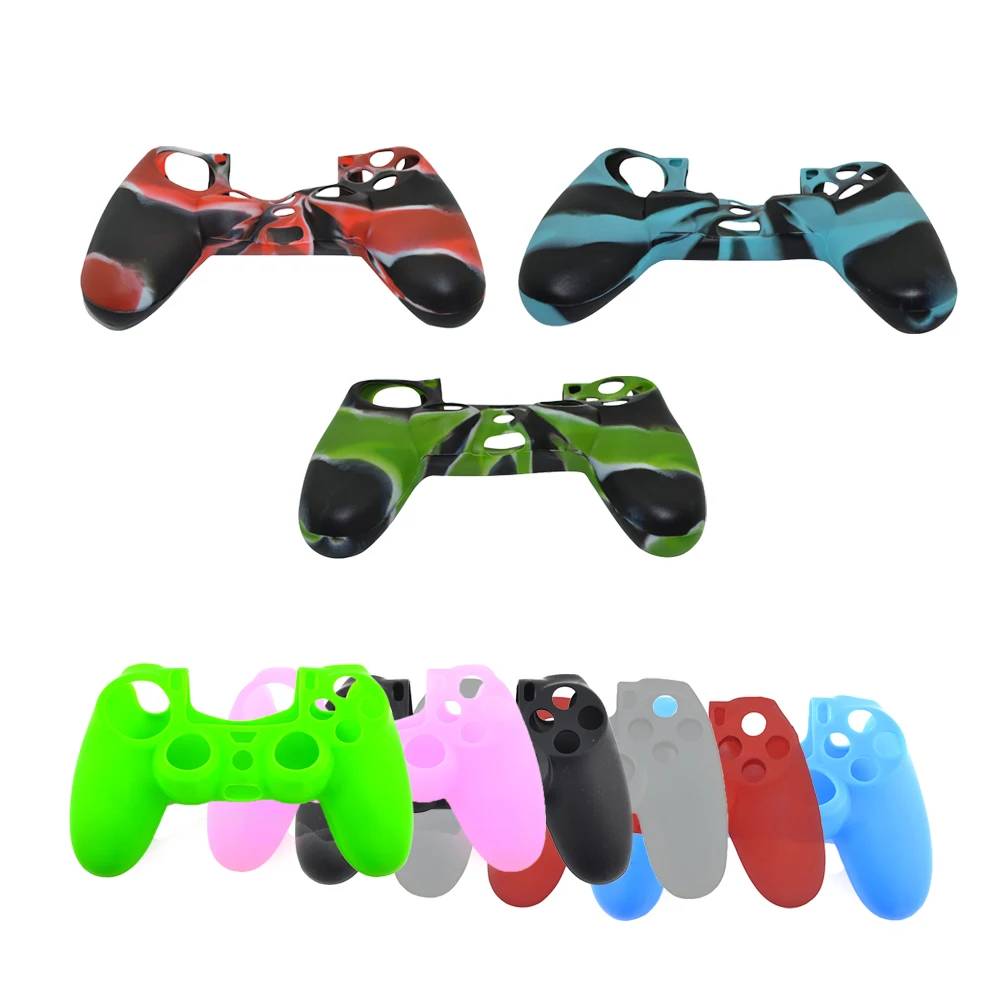 100 PCS 9 Farbe Silikon Schützende Haut Abdeckung Fall Shell für  Playstation PS4 Spielen Station PS 4 Dualshock 4 Controller gamepad -  AliExpress