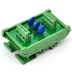 3 Каналы общий DIN Rail 60 V siov Варистор Защита от перенапряжения СПД модуль