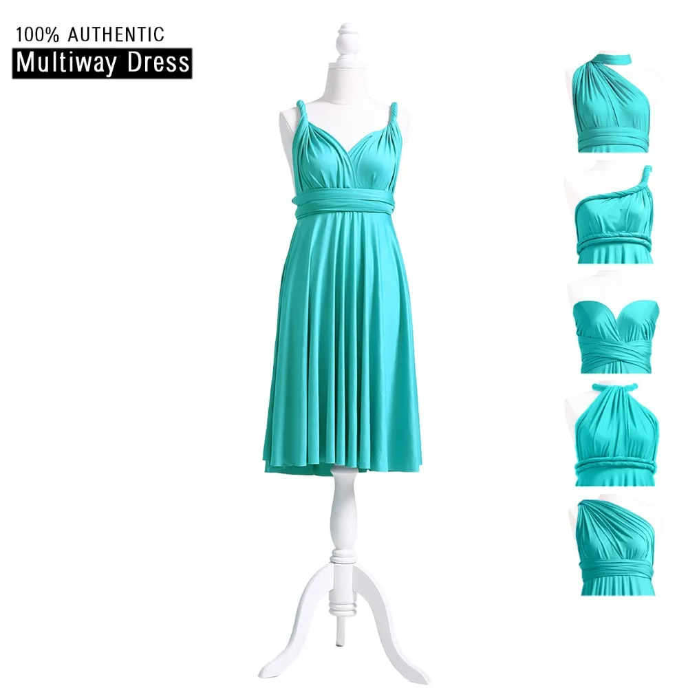 turquoise multiway dress