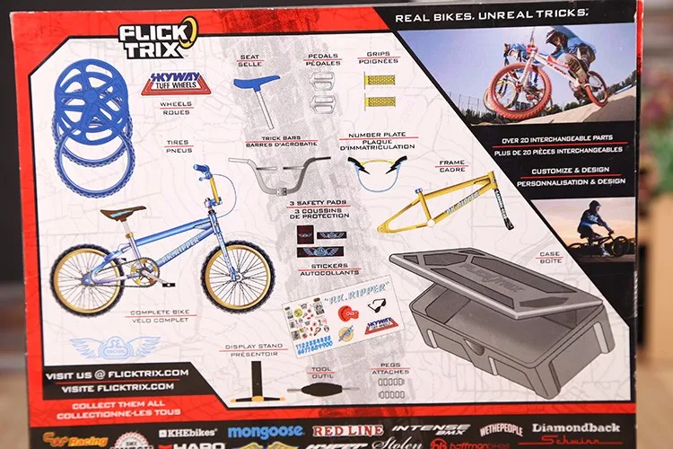 Conjunto com Embalagem de Varejo para Novidade Profissional Mini Dedo Mini-dedo-bmx Bicicletas Brinquedo Crianças 1:50 Bmx 14 Mini bicicletas e skate