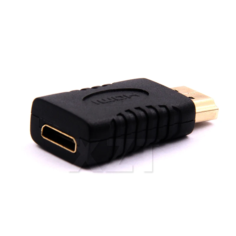 Многофункциональный позолоченный HDMI штекер мини гнездо полный адаптер