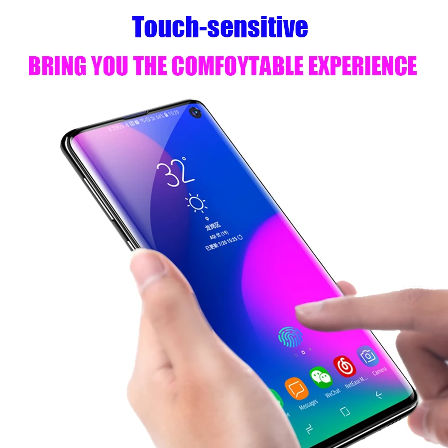 Защитное стекло для samsung galaxy Note 8 9 10 Pro пленка из ТПУ S10 e S9 S8 Plus Lite Гидрогелевая