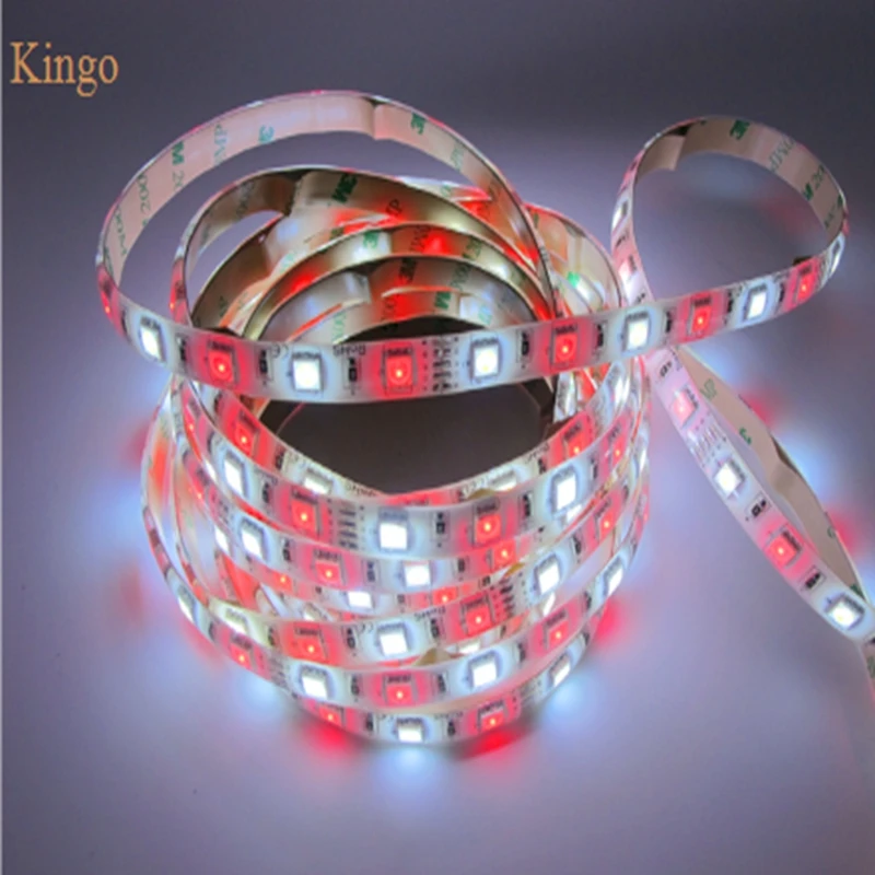 Светодиодный светильник RGBW RGBWW водонепроницаемый IP20 IP67 5050 SMD 60 светодиодов/м 12 в